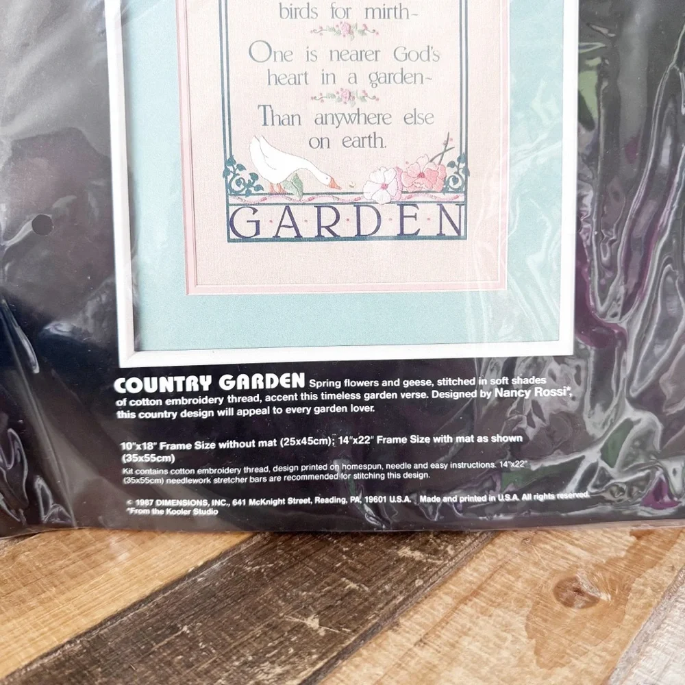 Dimensions Country Garden Cross Stitch Kit